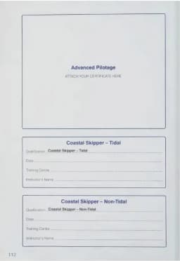 Дополнительные записи — логбук яхтсмена